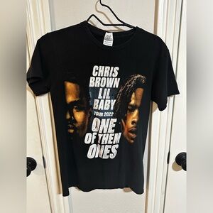Chris Brown x Lil Baby One Of Them Ones Tour Tee 2022 | Black | Size S
